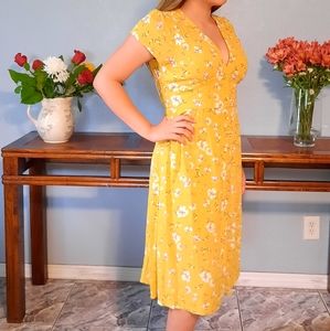 Yellow flower dress